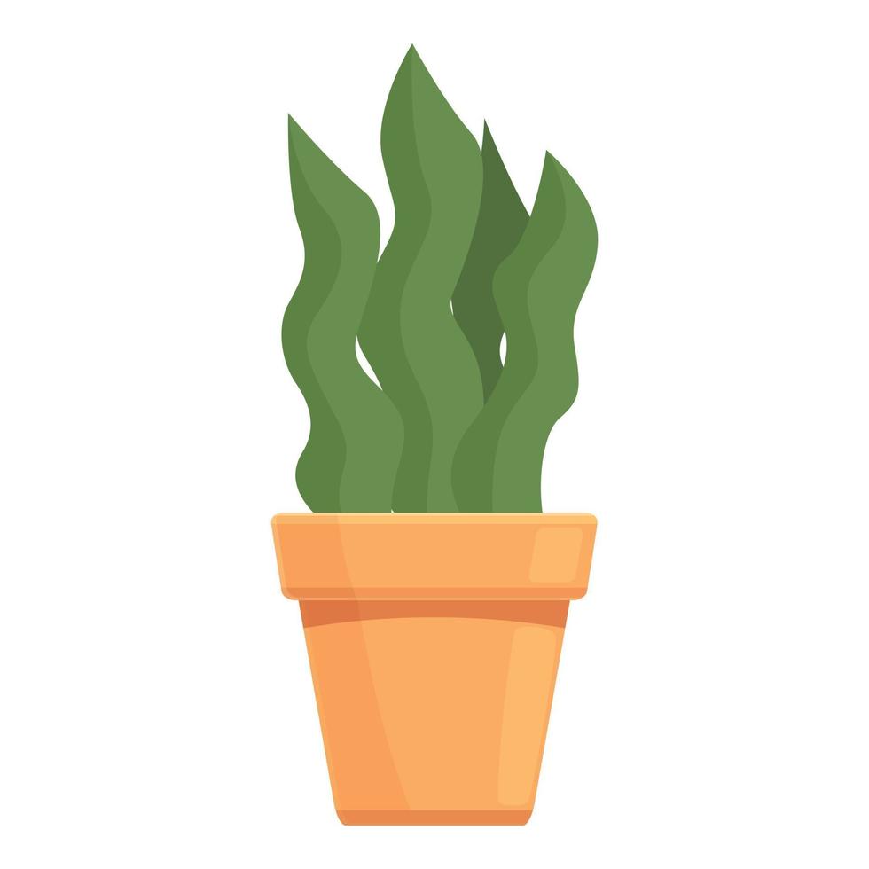 Succulent plant pot icon cartoon vector. Summer garden vector