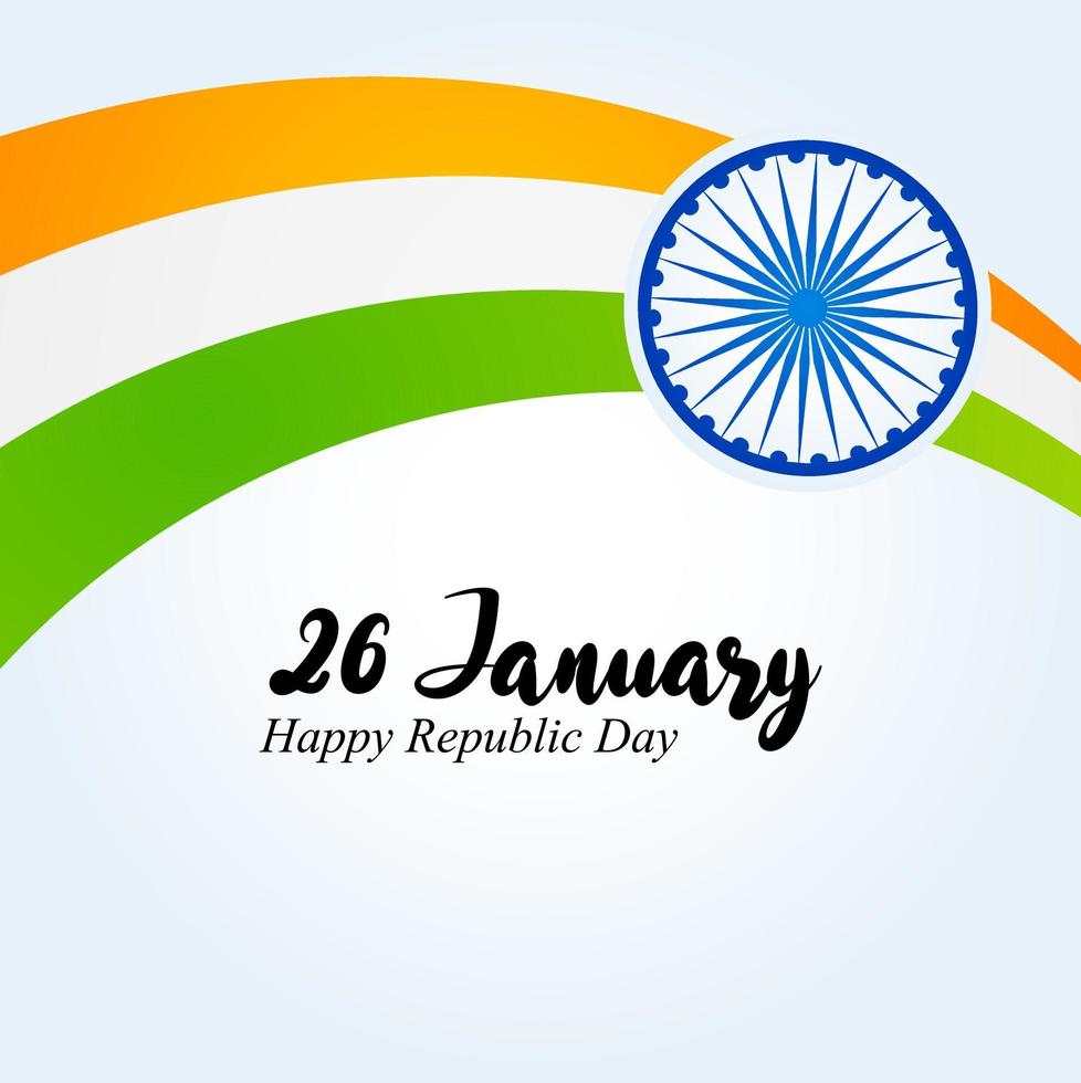 día de la república india 26 de enero fondo indio vector