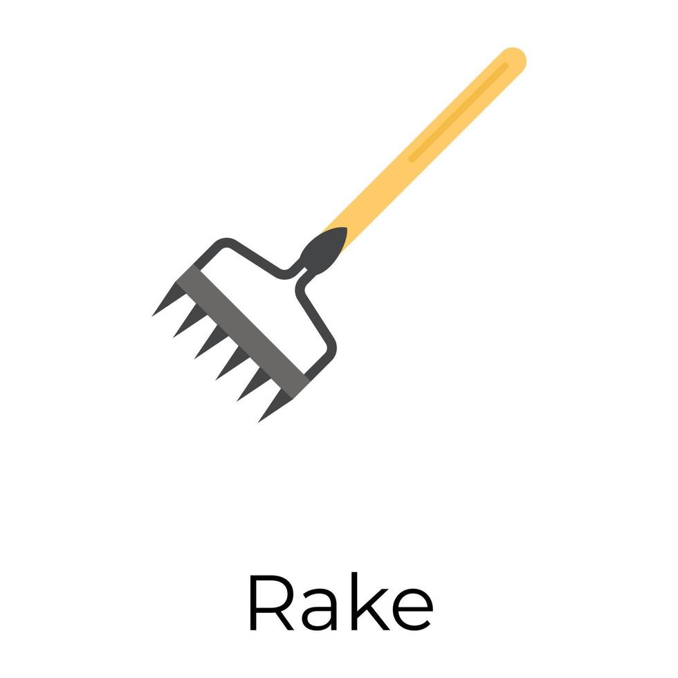 Trendy Rake Concepts vector