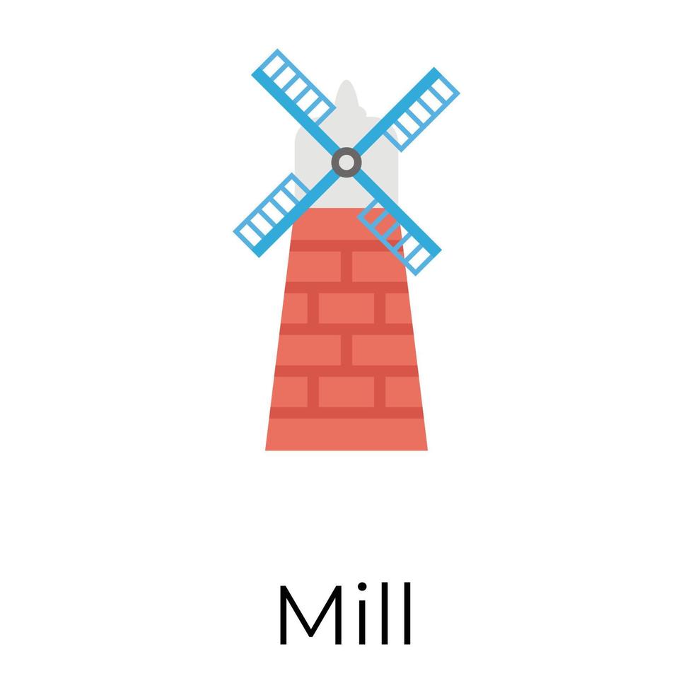 Trendy Windmill Concepts vector