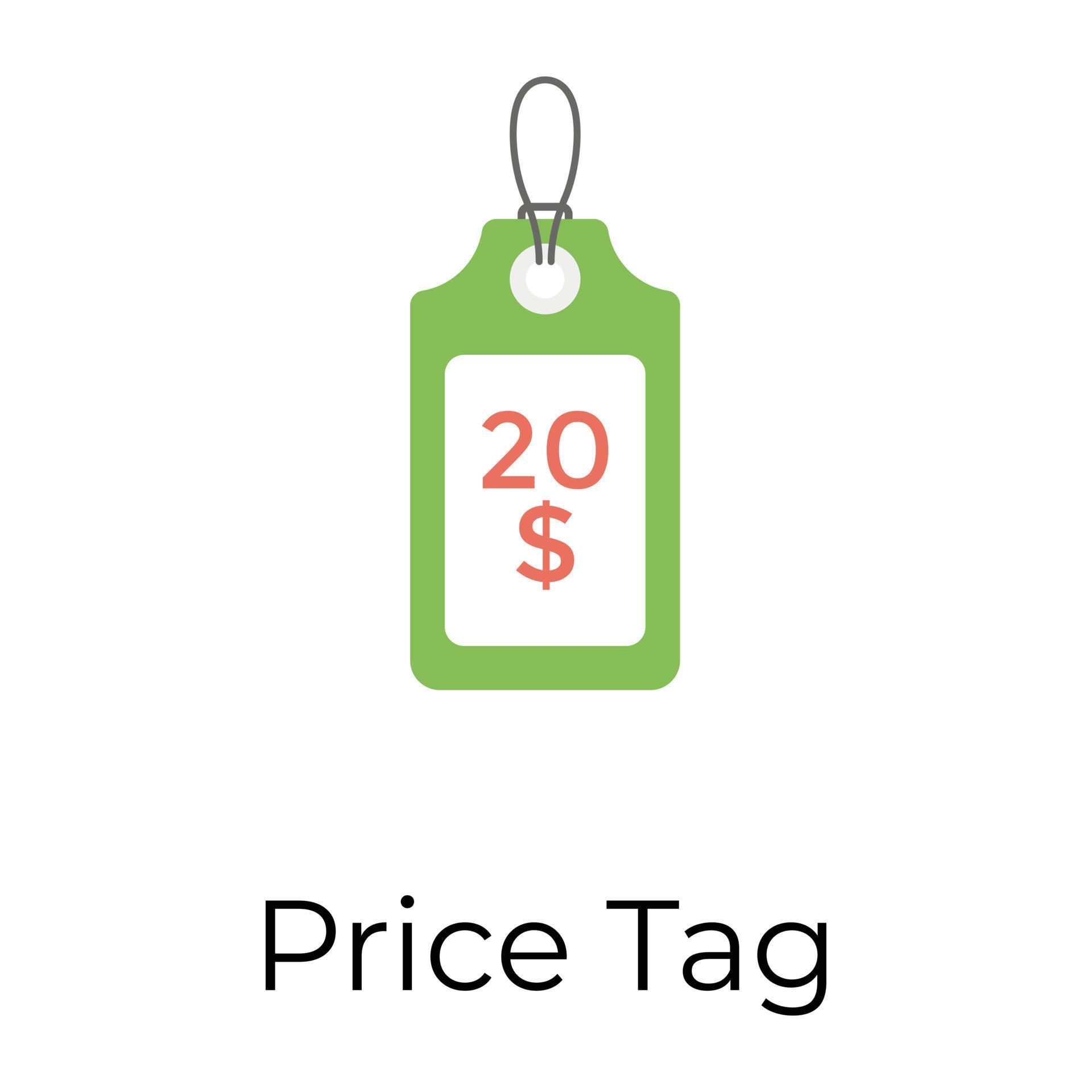 Trendy Price Tag 14366082 Vector Art at Vecteezy