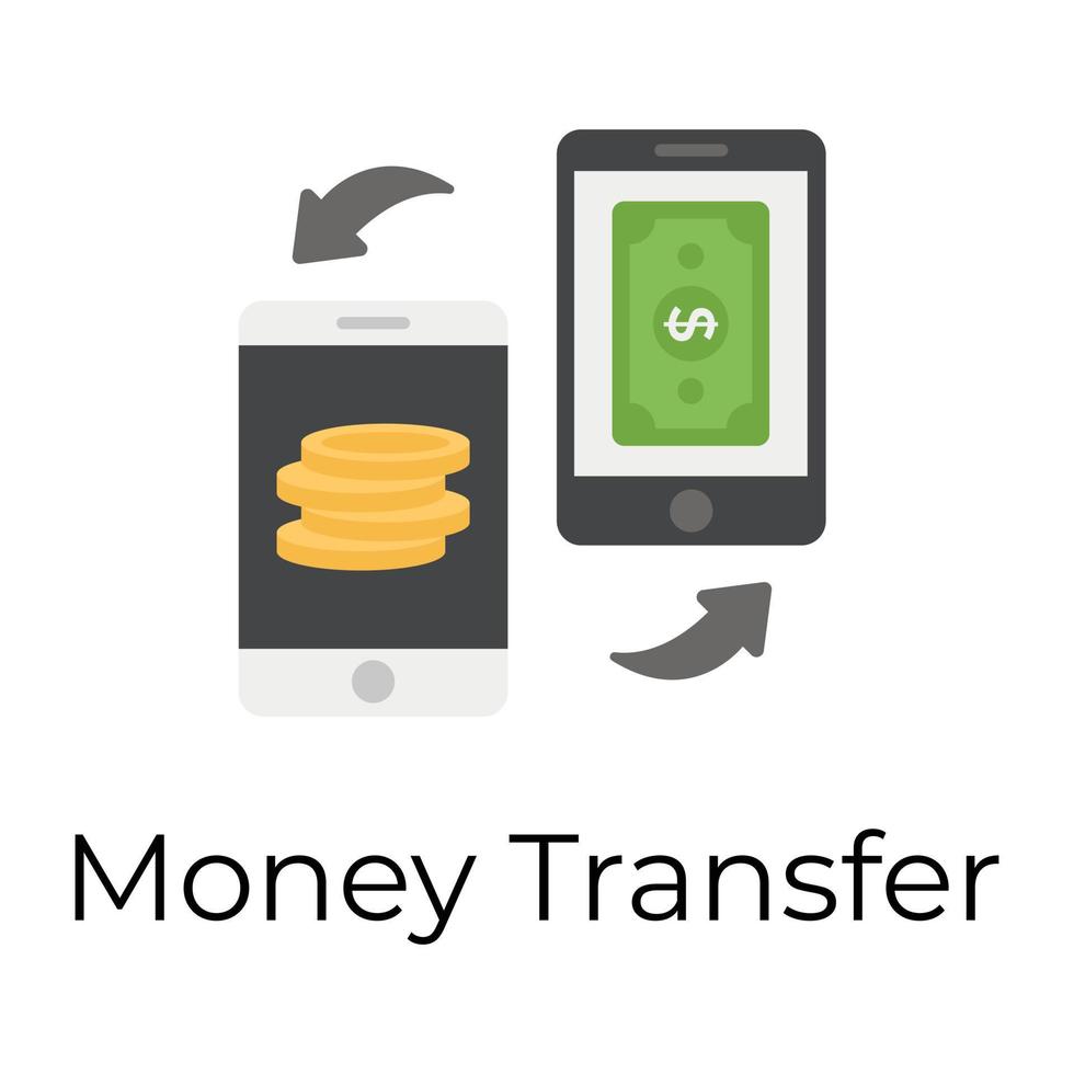 Trendy Money Transfer vector