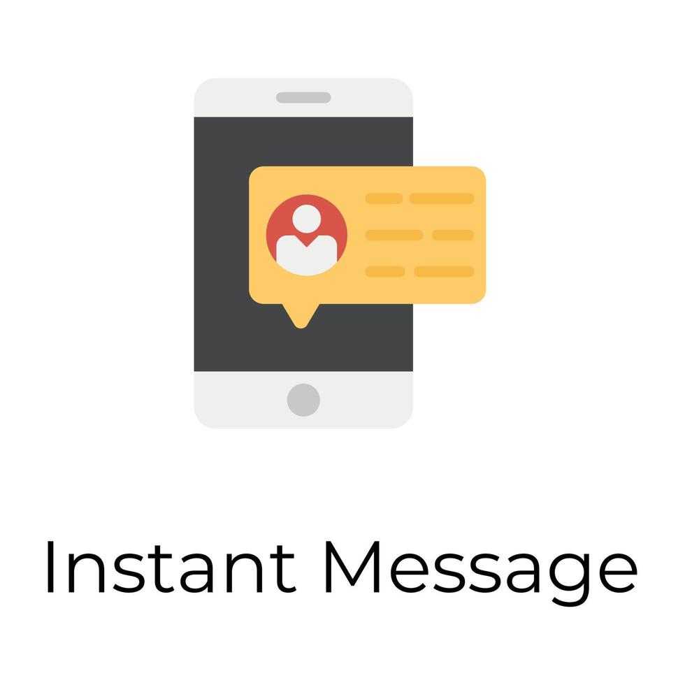 Trendy Instant message vector