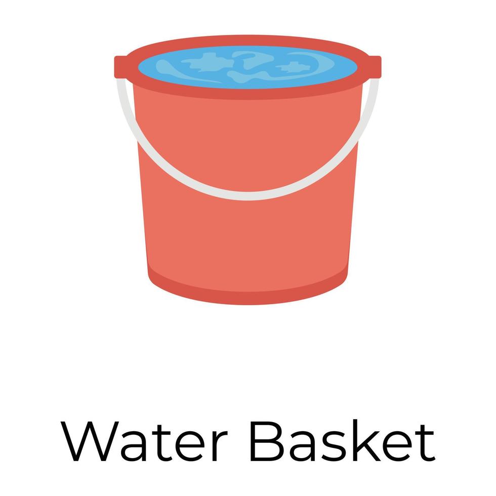 Trendy Bucket Concepts vector