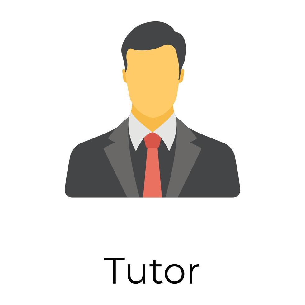 Trendy Tutor Concepts vector