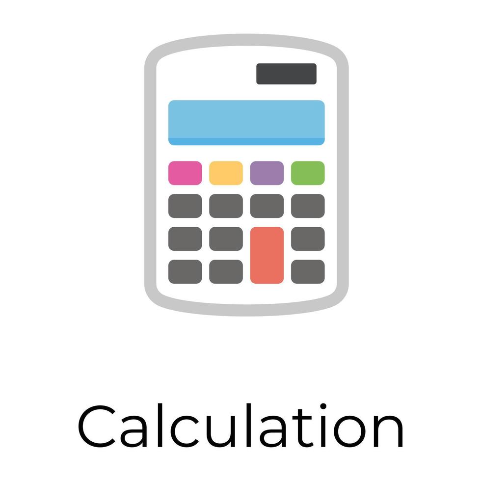 Trendy Calculator Concepts vector