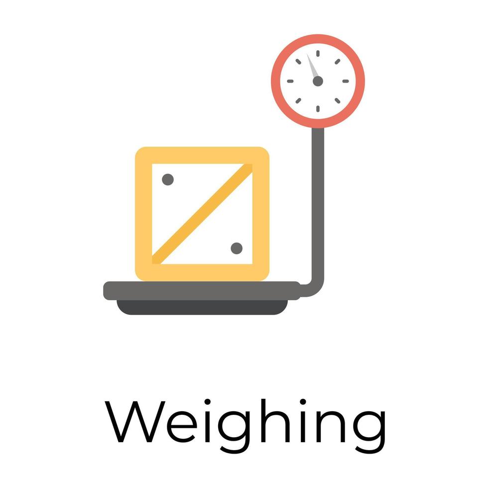 Trendy Weight Scale vector