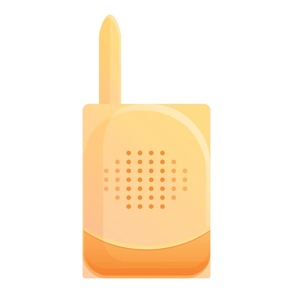 icono de monitor de radio para bebés, estilo de dibujos animados vector