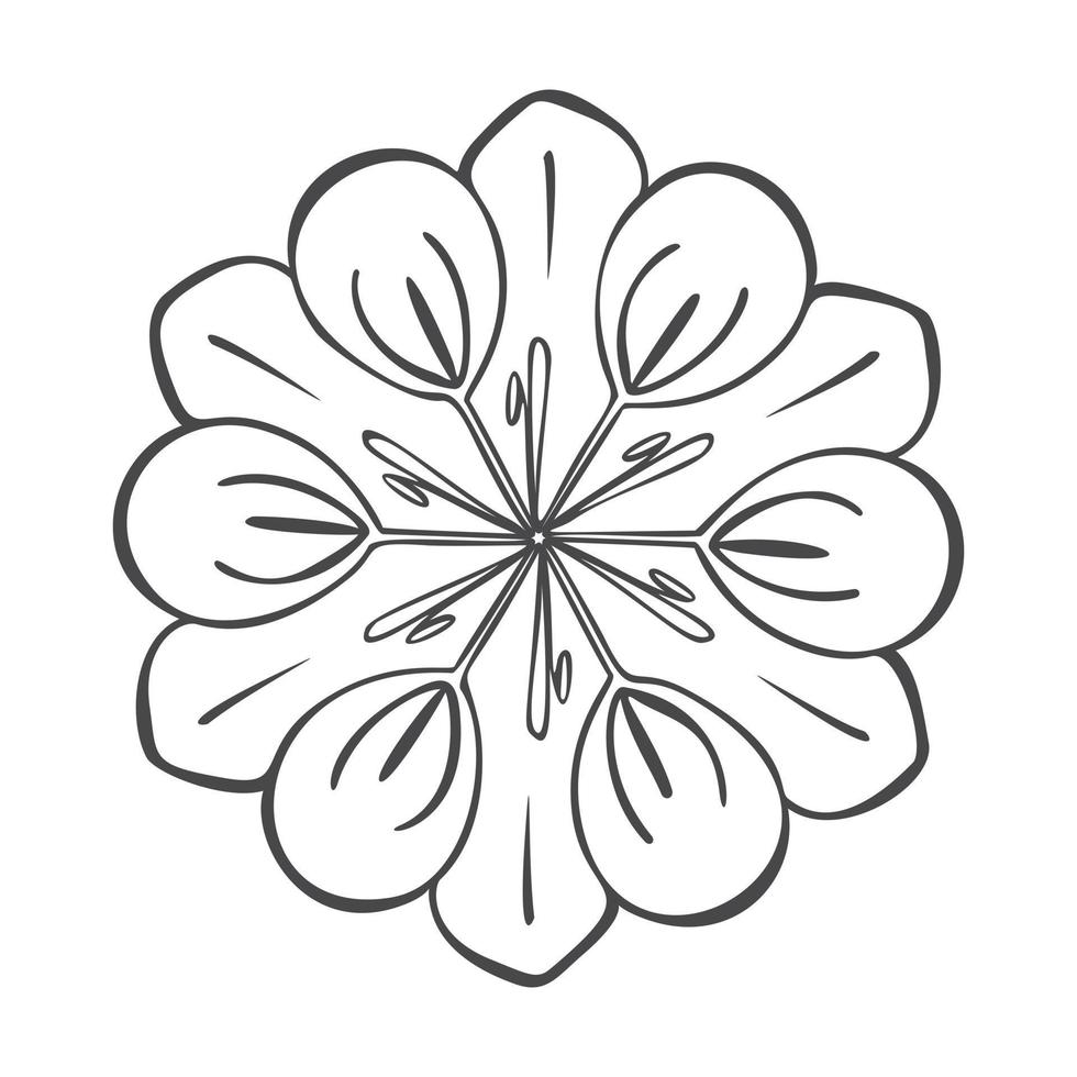 Medicine flower icon, simple style vector