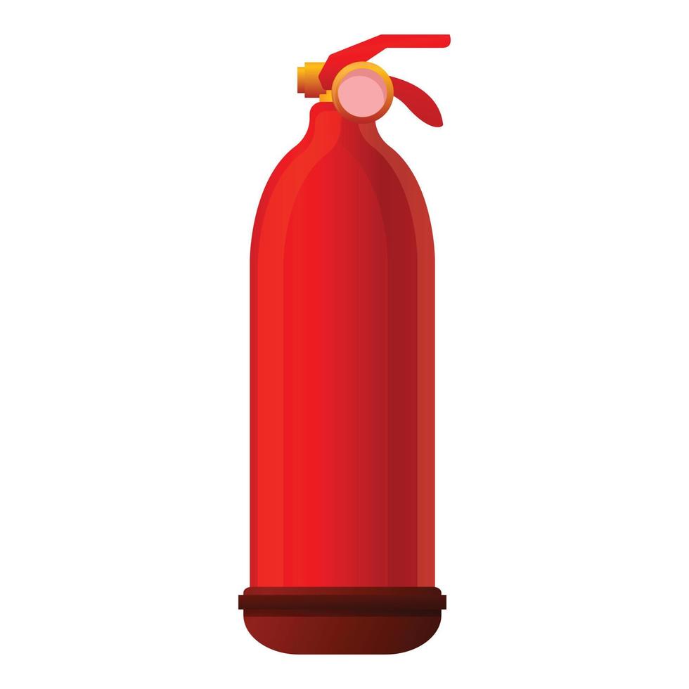 Handle fire extinguisher icon, cartoon style vector