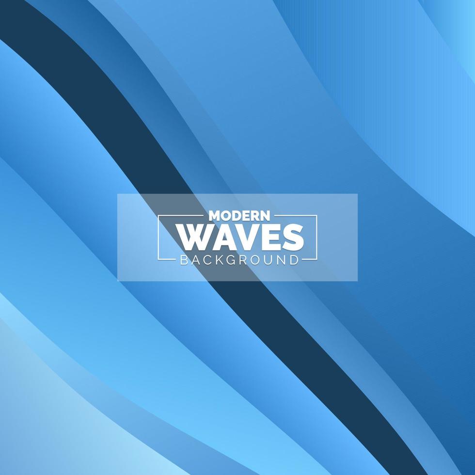 water Wave vector abstract background flat design style