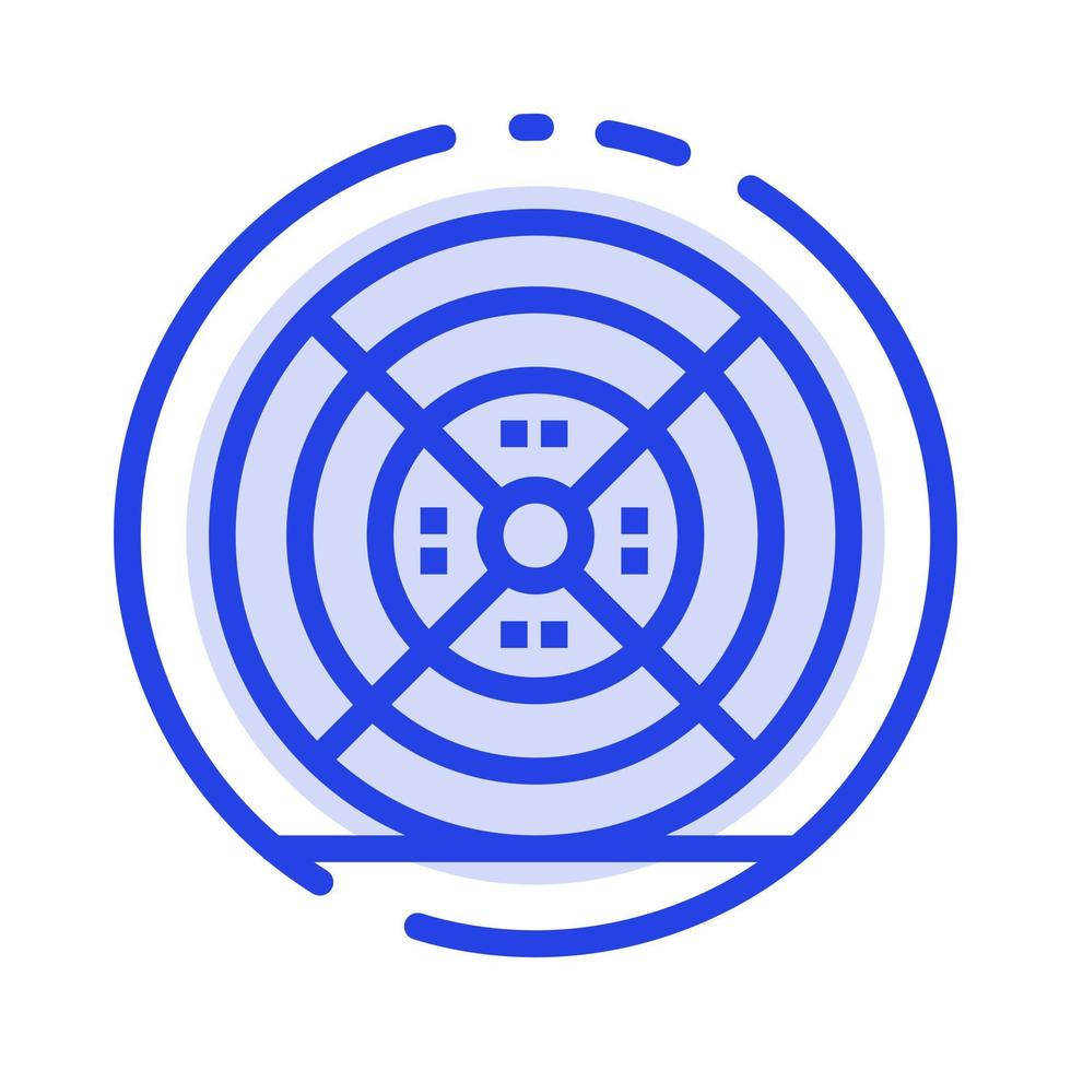 Film Filament Printing Print Blue Dotted Line Line Icon vector