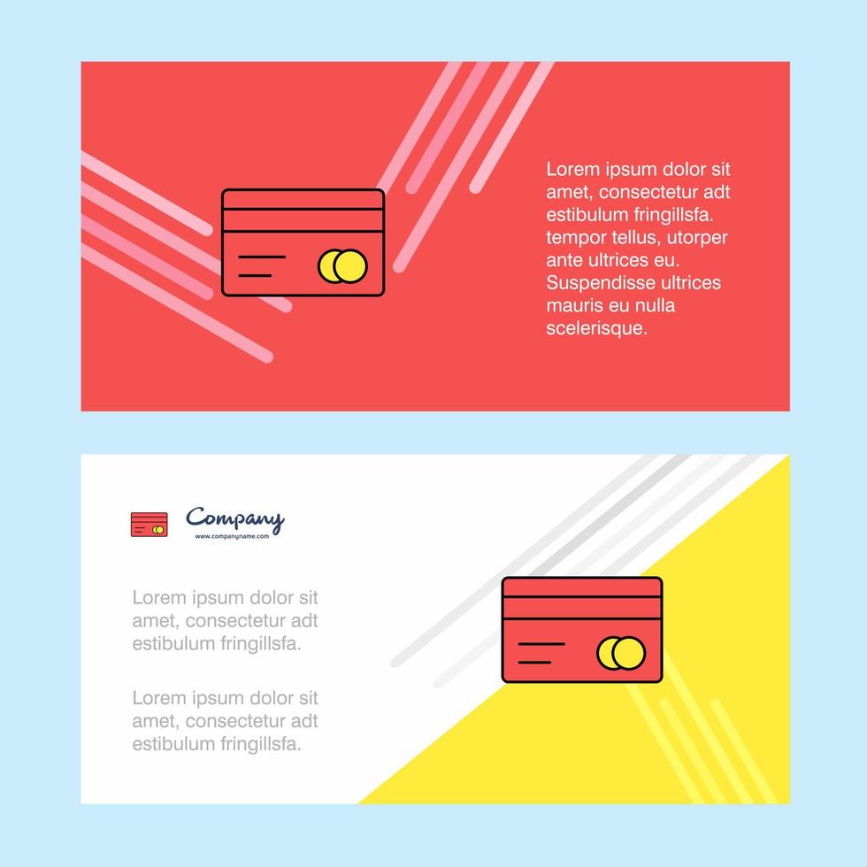 Credit card abstract corporate business banner template horizontal advertising business banner vector