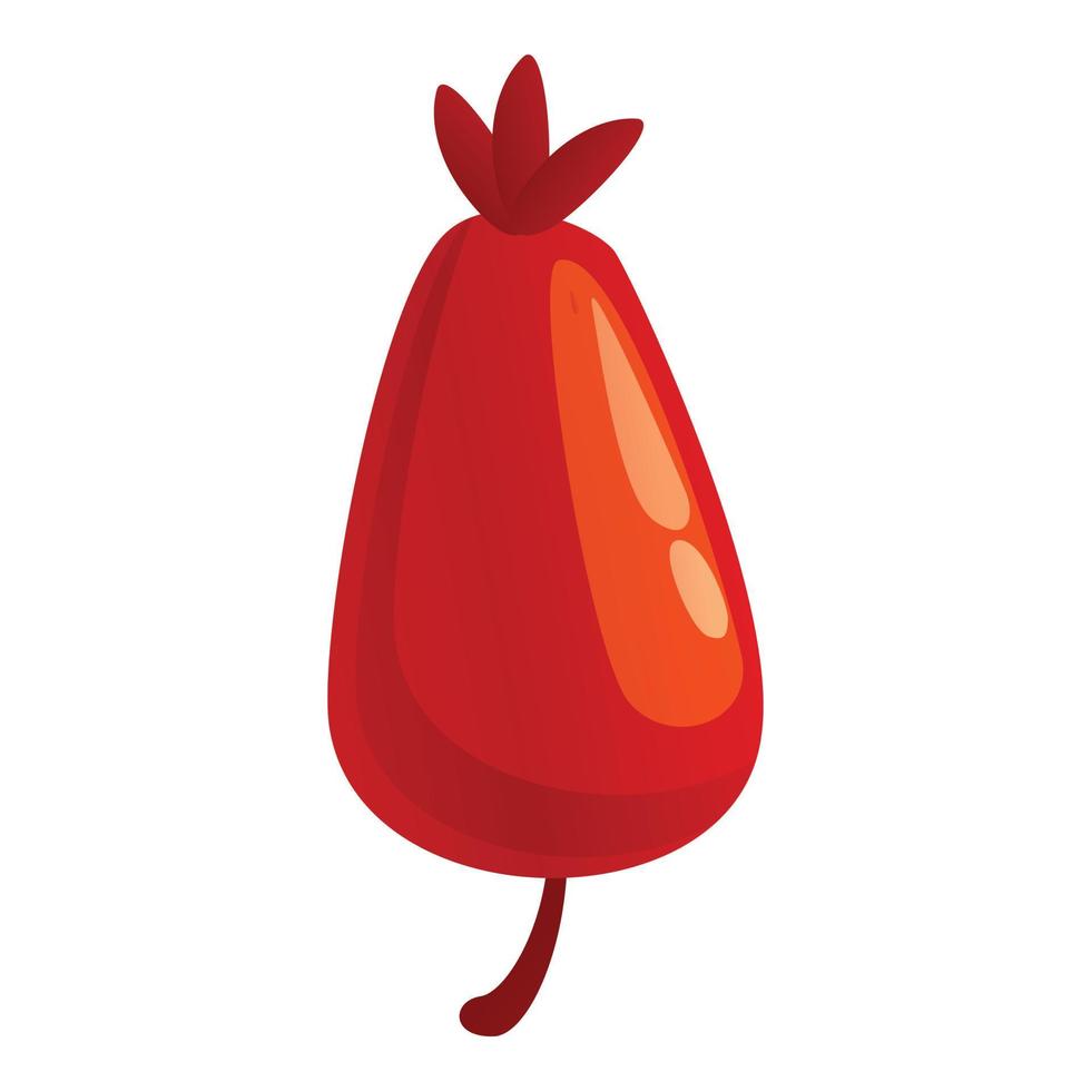 Autumn party berry icon, cartoon style vector