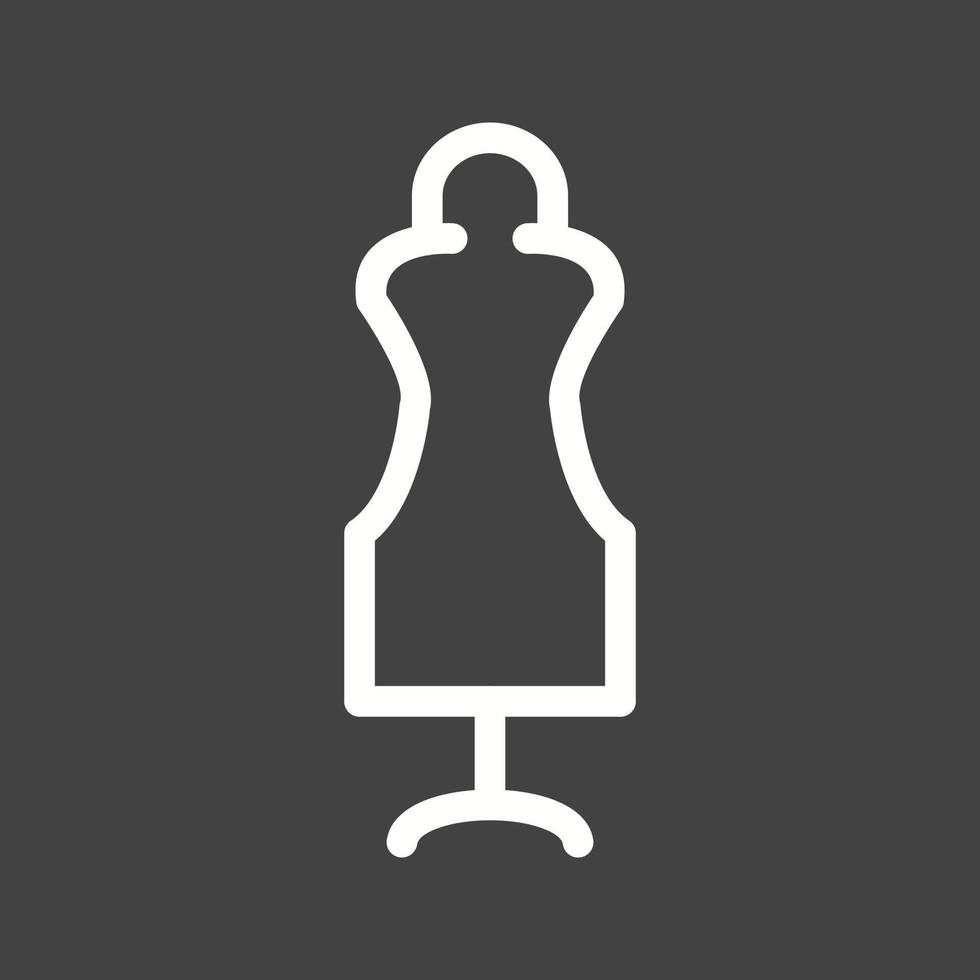 Dummy Line Inverted Icon vector