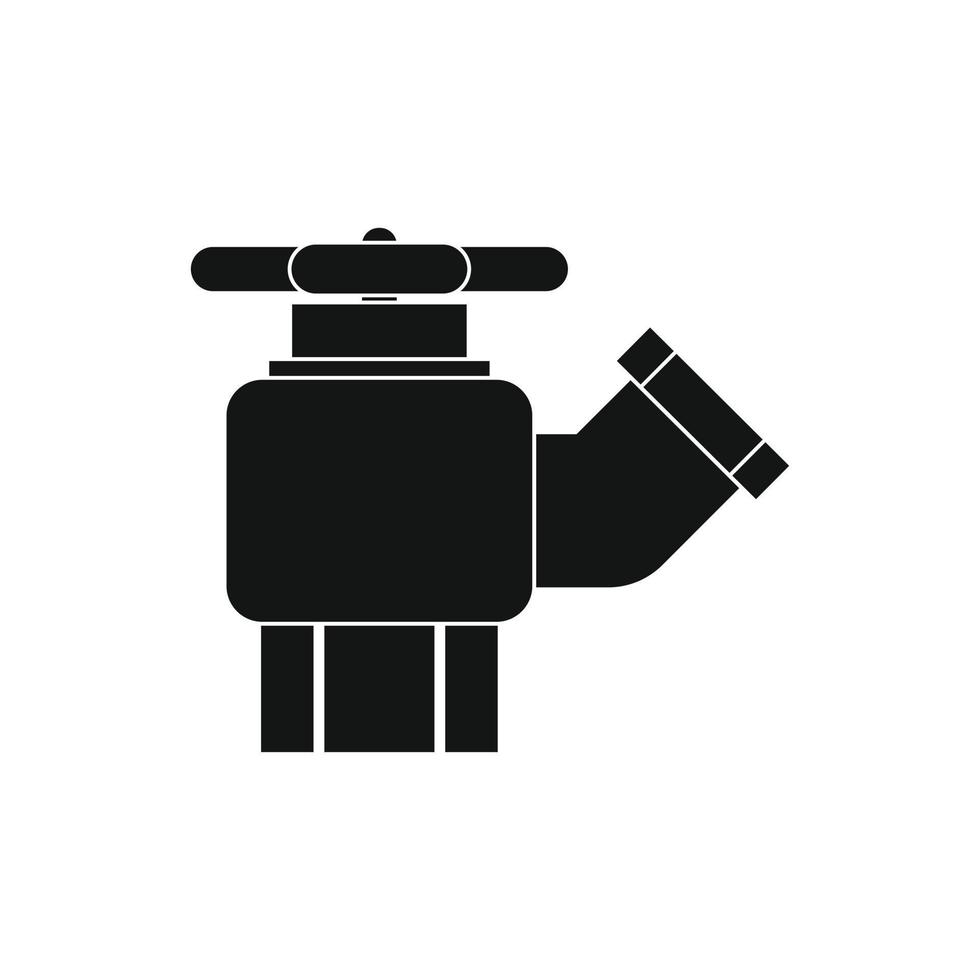 Fire hydrant with valve icon vector