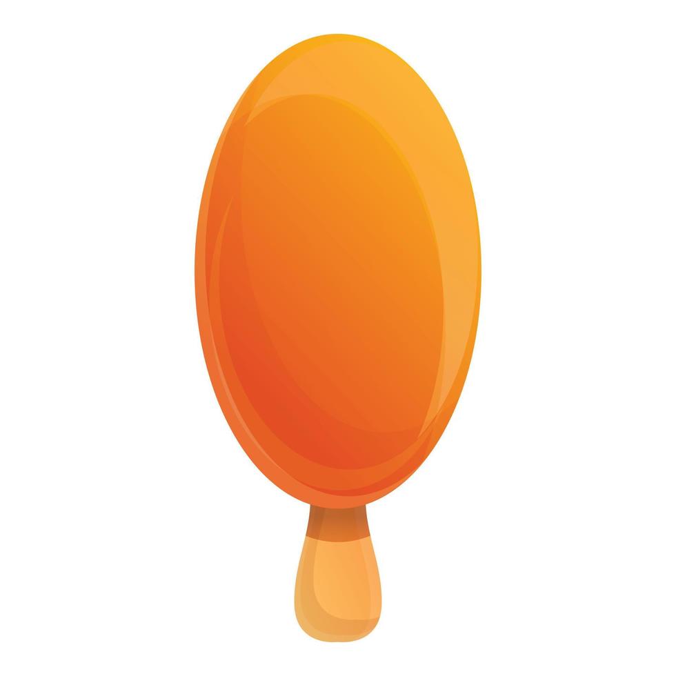 Creamy popsicle icon, cartoon style vector