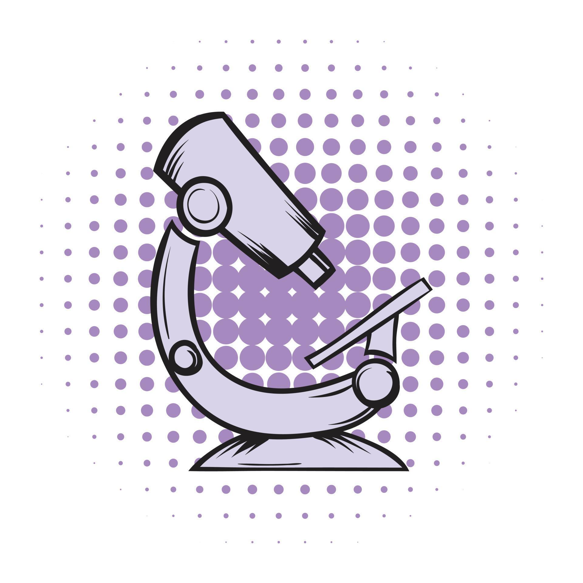 Microscope comics icon 14367617 Vector Art at Vecteezy
