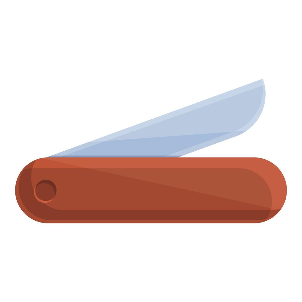 icono de cuchillo multiherramienta, estilo de dibujos animados vector