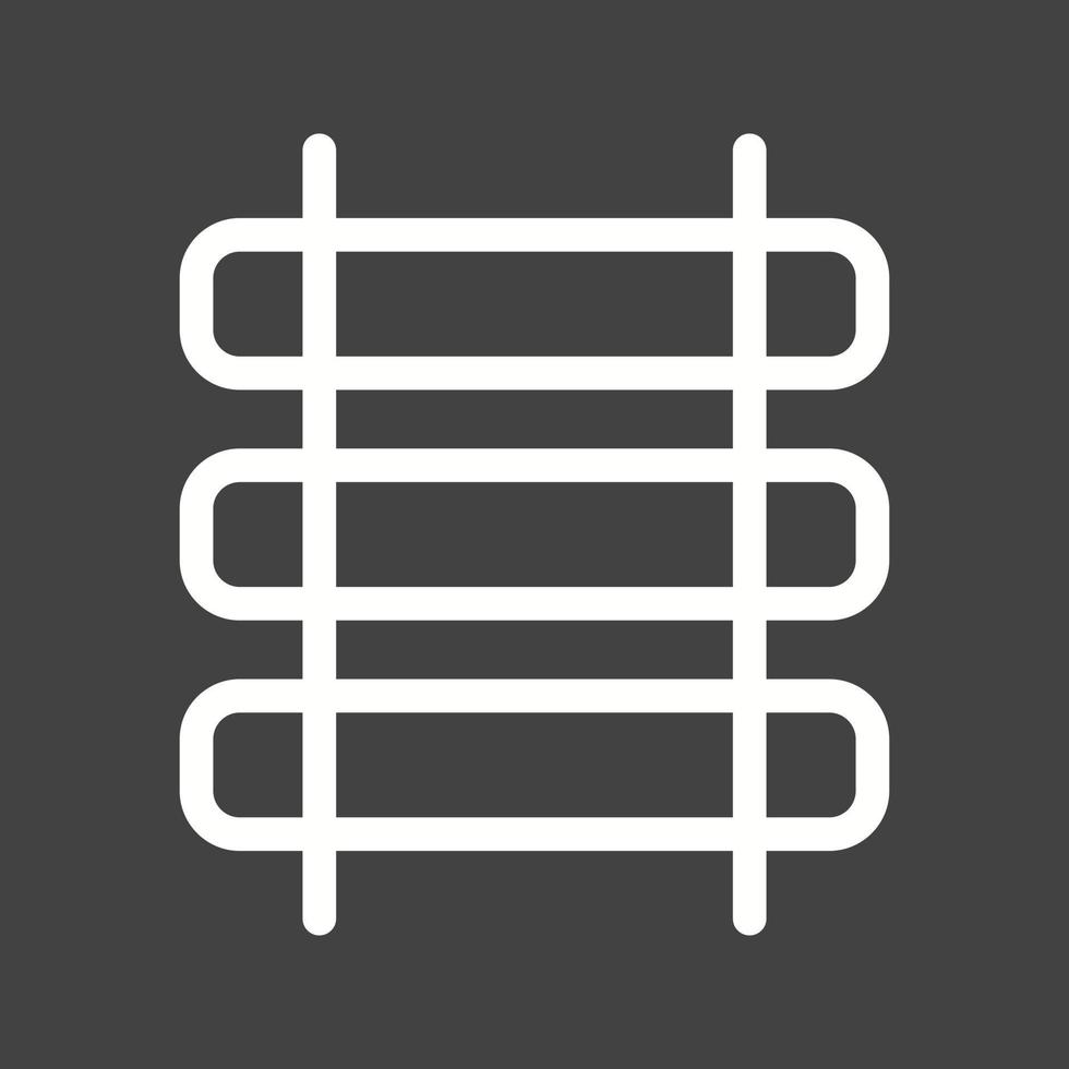 Rails Line Inverted Icon vector