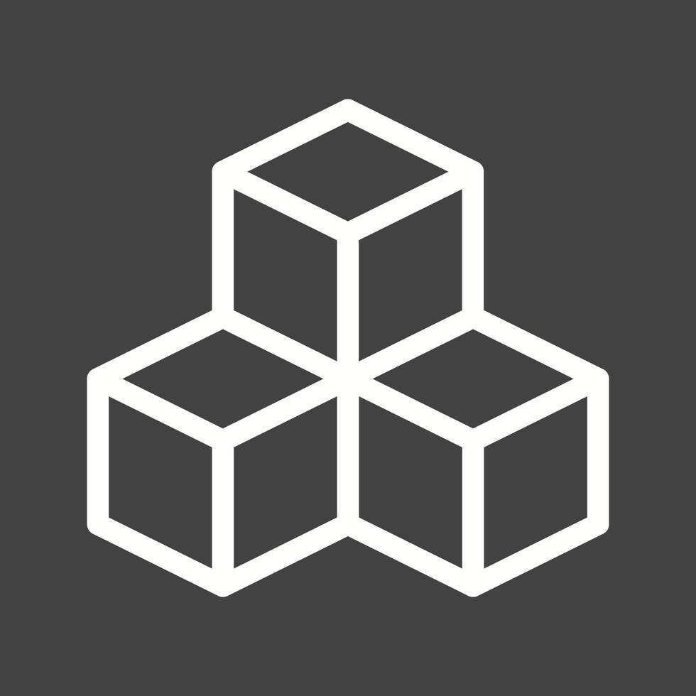 Infrastructure Line Inverted Icon vector