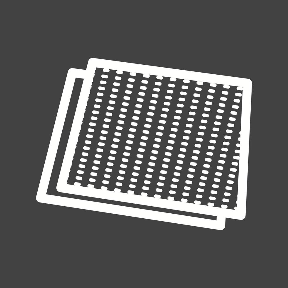 Sandpaper Line Inverted Icon vector