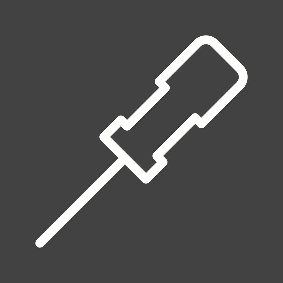 Awl Line Inverted Icon vector