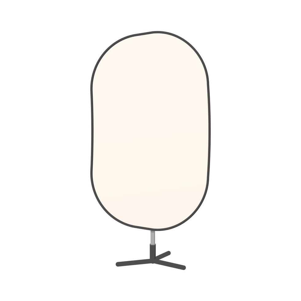 Studio reflector icon, cartoon style vector