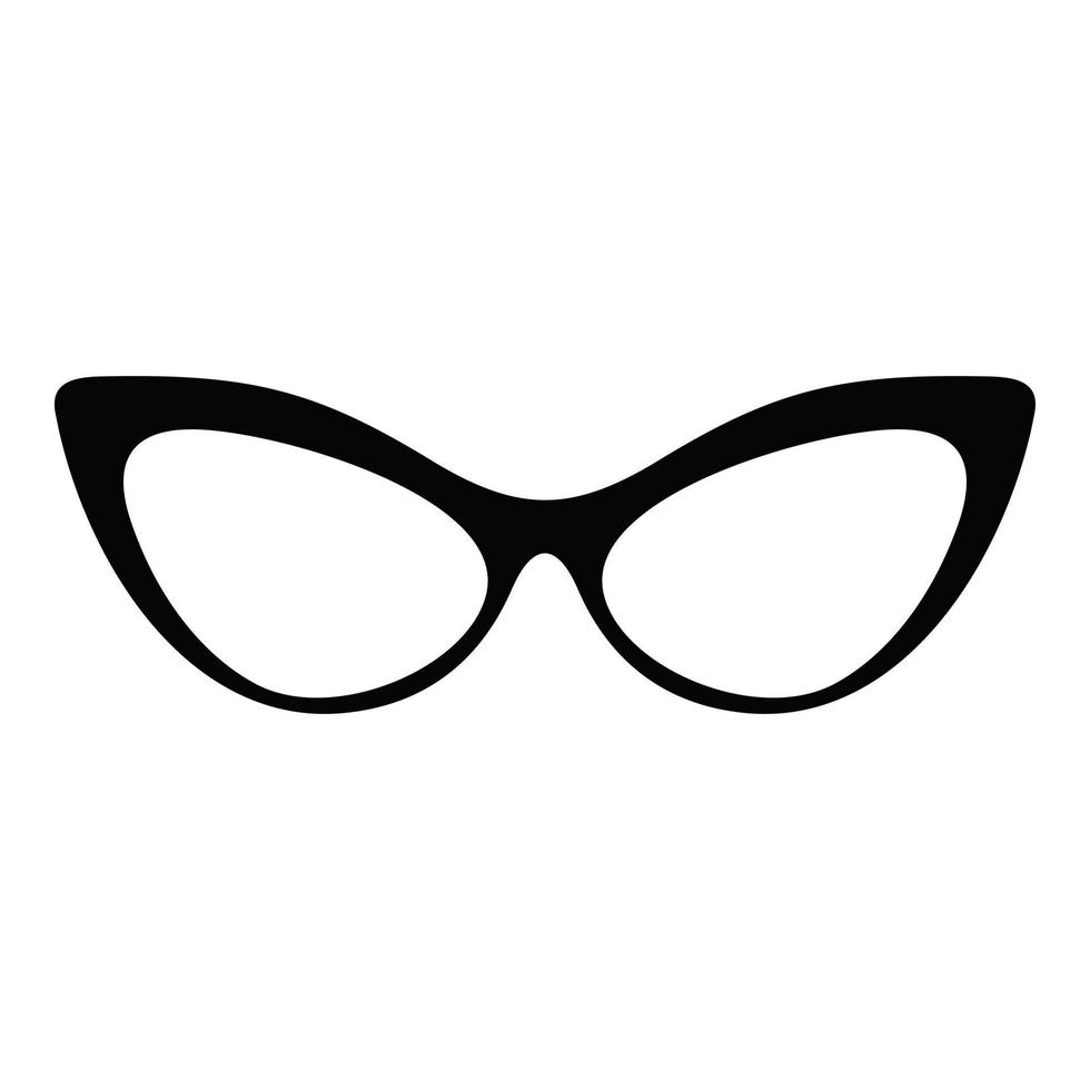 gafas sin icono de dioptrías, estilo simple. vector