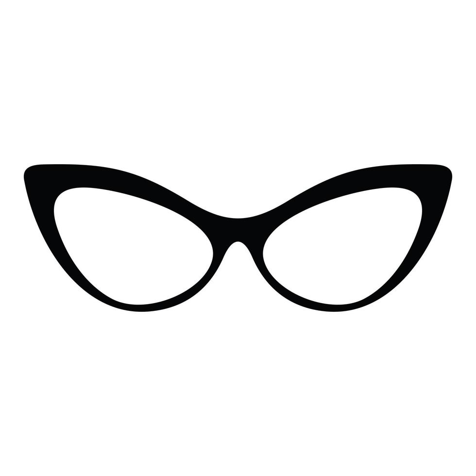 Spectacles without diopters icon, simple style. vector