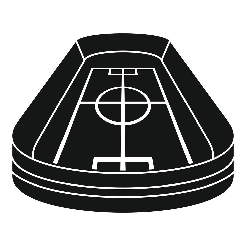 icono del estadio, estilo simple vector