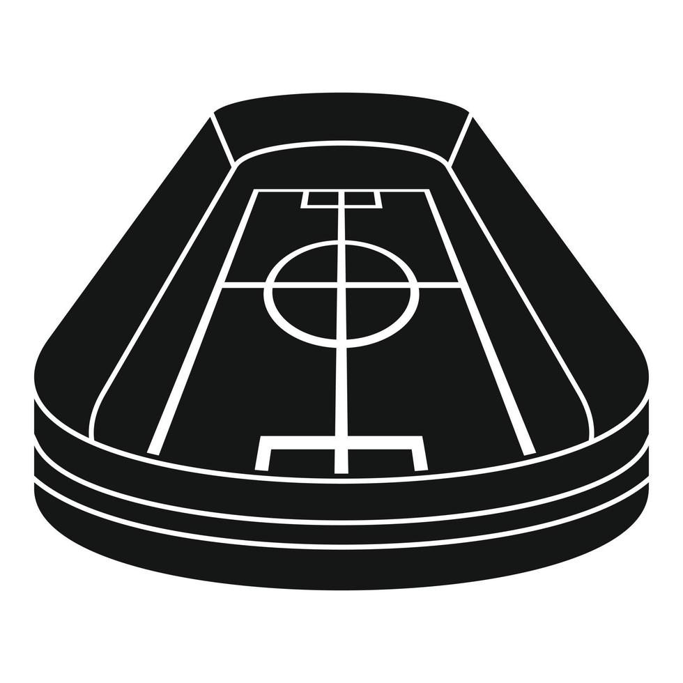 Stadium icon, simple style vector