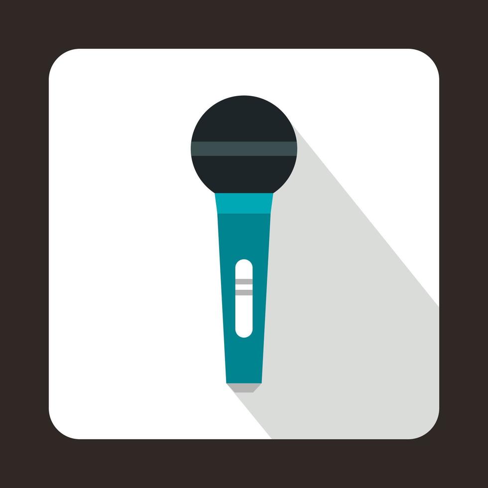 Wireless microphone icon in flat style vector