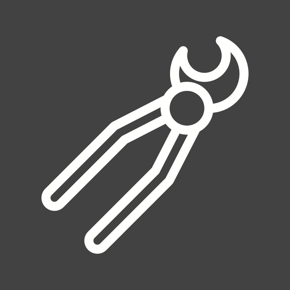 Extracting Line Inverted Icon vector