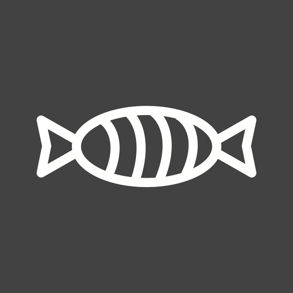 Toffee Line Inverted Icon vector