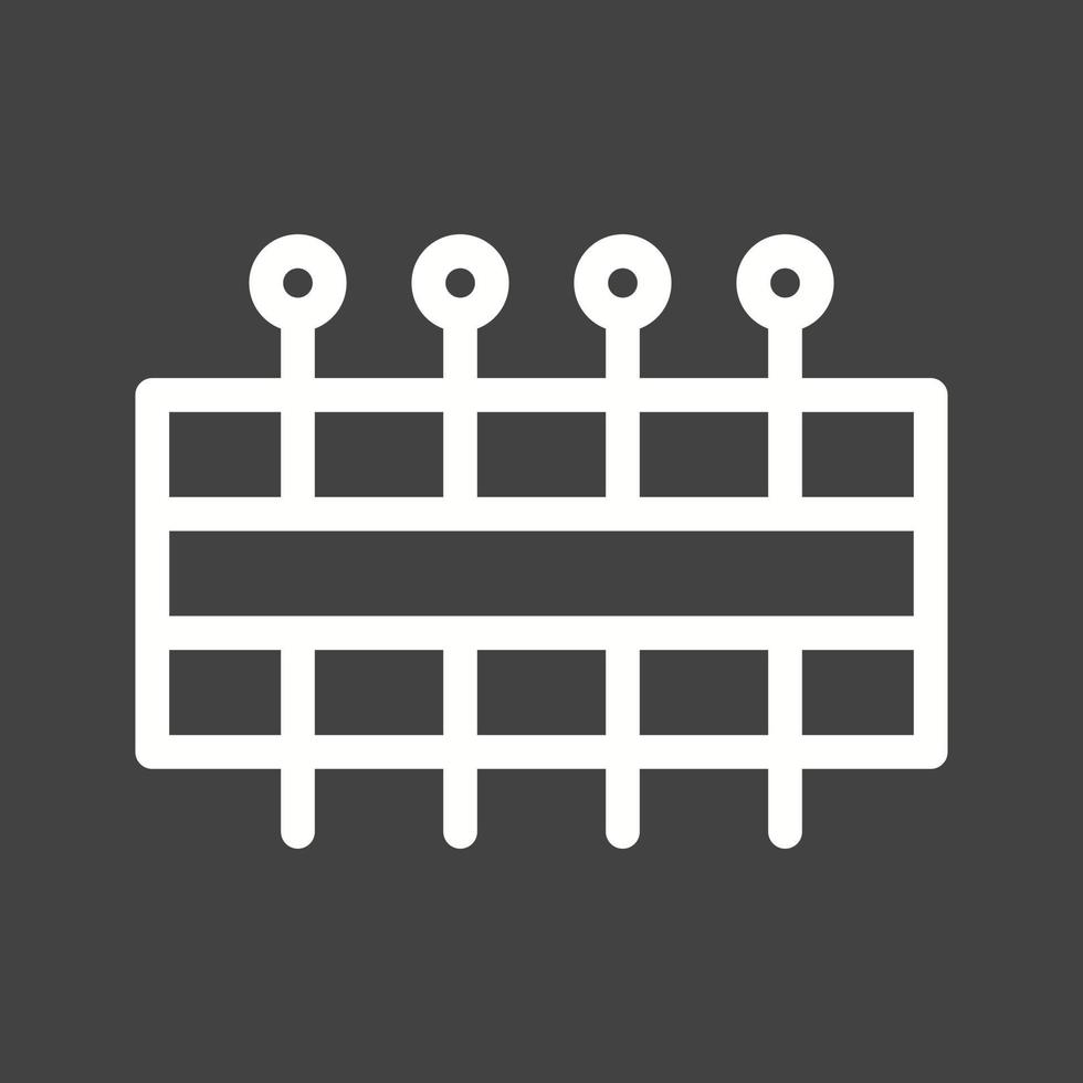 Needles Holder Line Inverted Icon vector