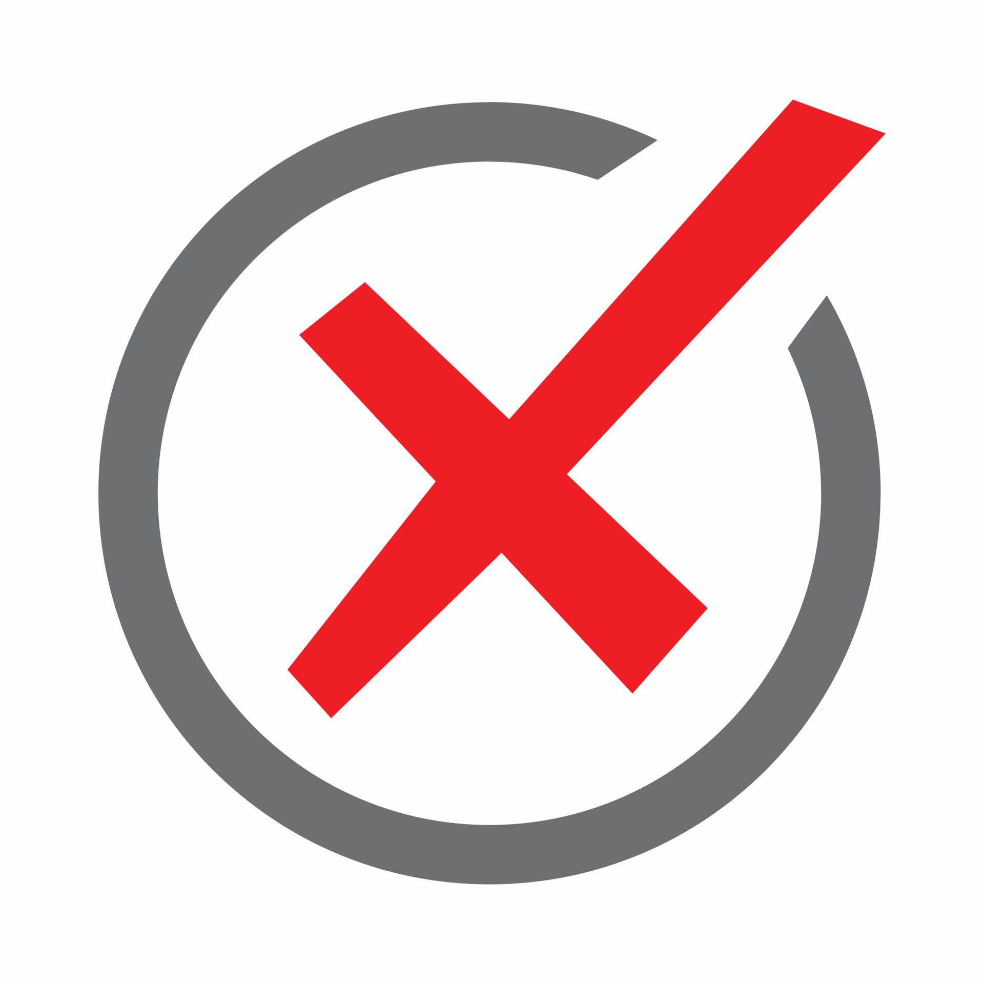 Red cross, check mark icon, simple style 14368116 Vector Art at Vecteezy