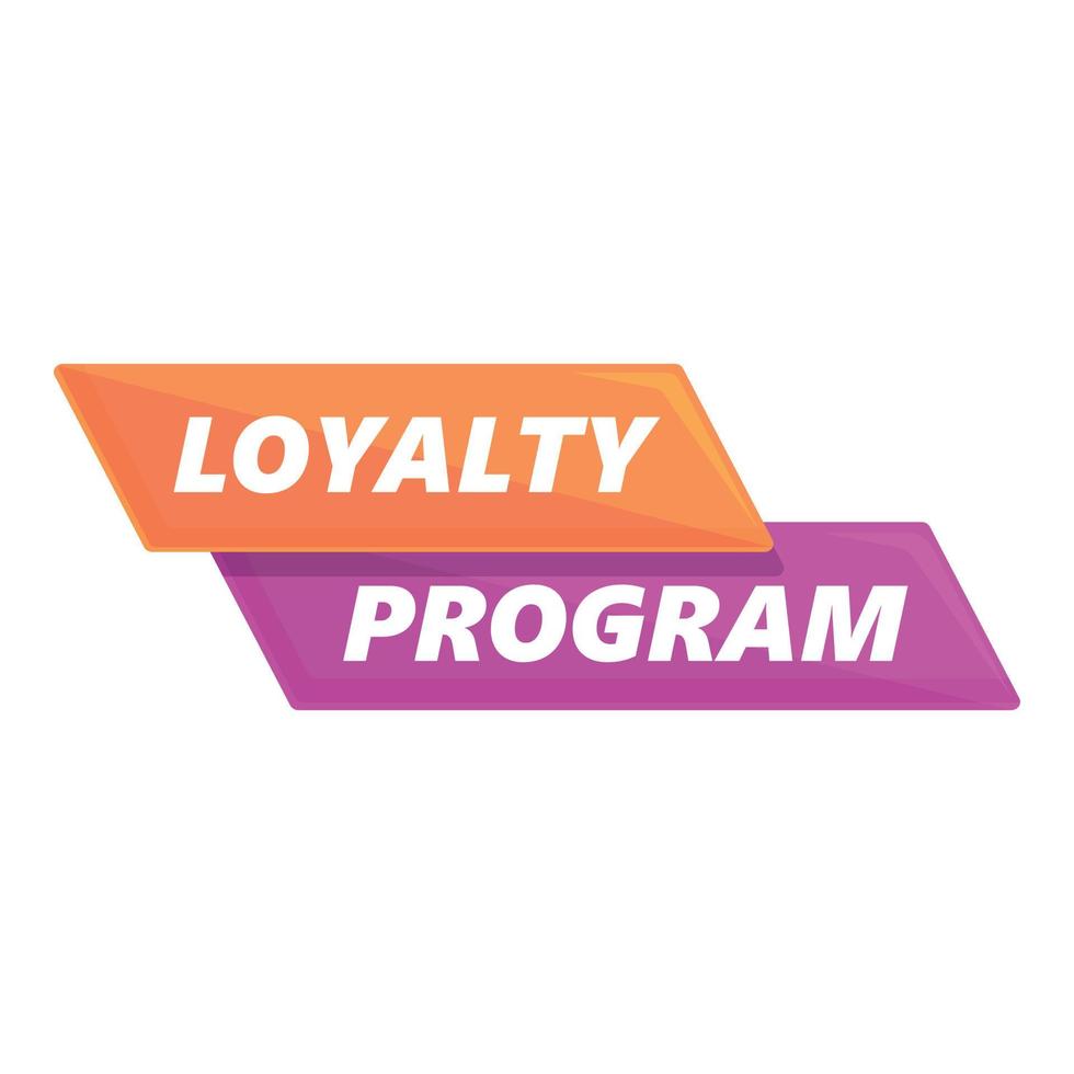 Loyalty program credit icon cartoon vector. Client card vector