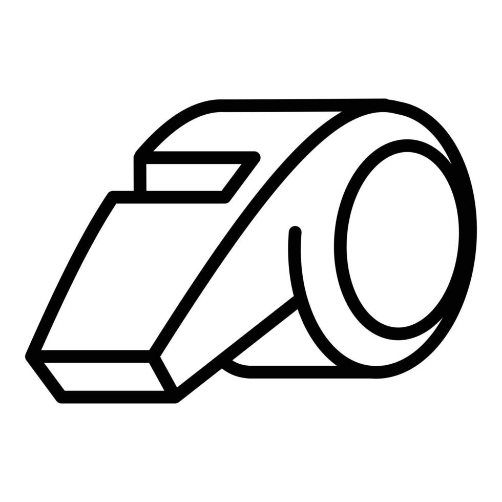 Coach whistle icon, outline style 14368210 Vector Art at Vecteezy