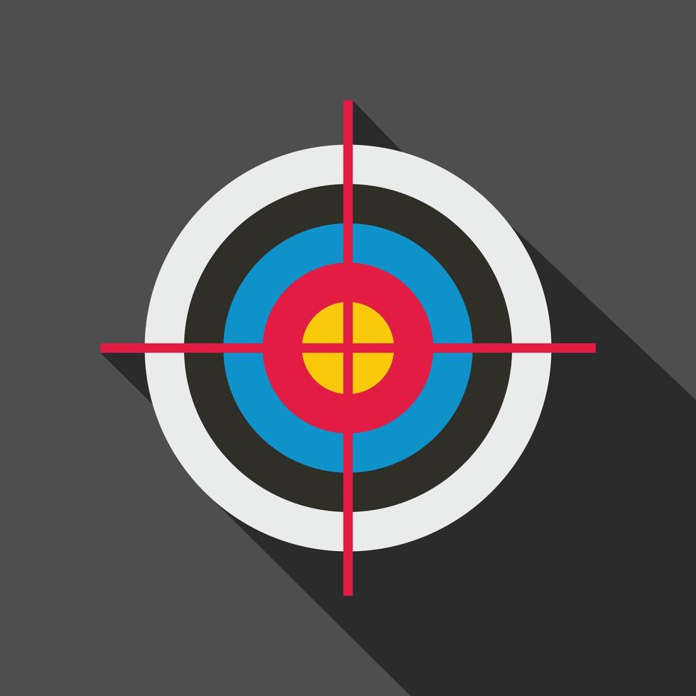 Target colored flat icon vector