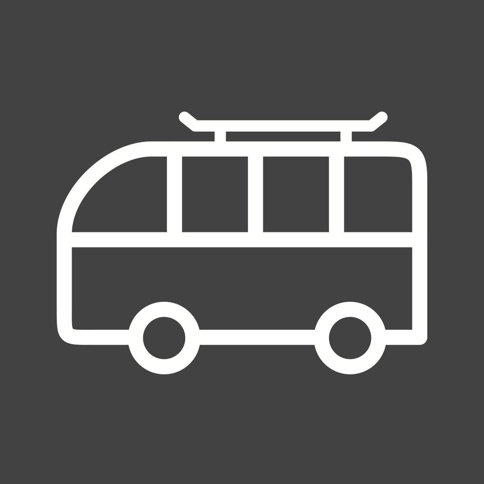 Van Line Inverted Icon vector