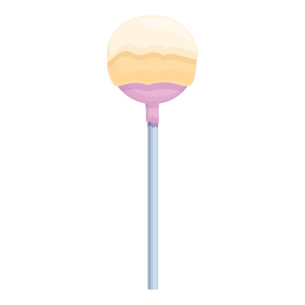 Milkshake cake pop icon cartoon vector. Candy sugar vector