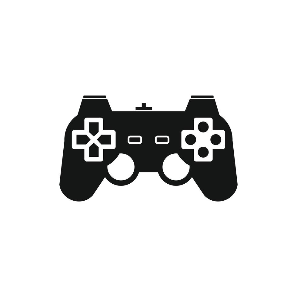 icono del controlador de juego, estilo simple vector