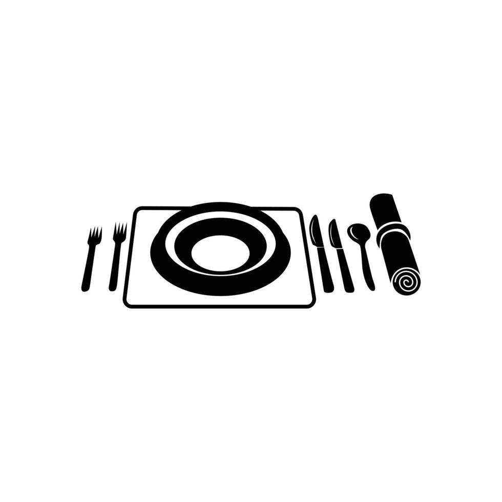 Wedding utensils simple icon vector
