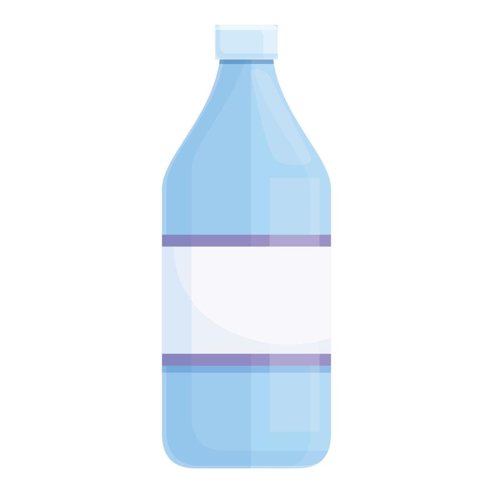 vector de dibujos animados de icono de botella de agua. plástico mineral