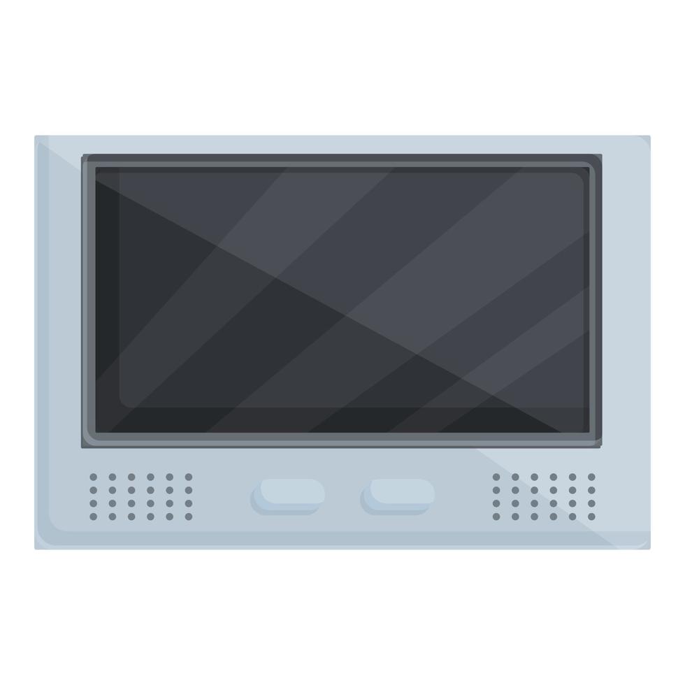 Tablet intercom icon cartoon vector. Video door vector