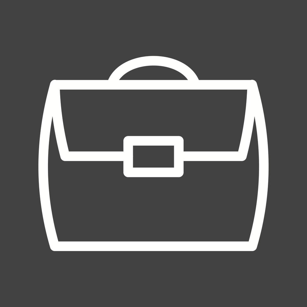 Briefcase Line Inverted Icon vector