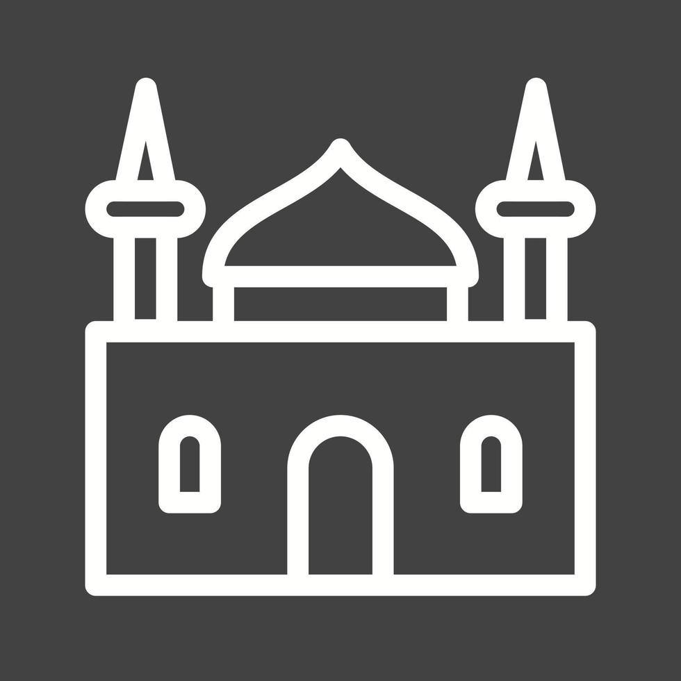 Holy Place Line Inverted Icon vector