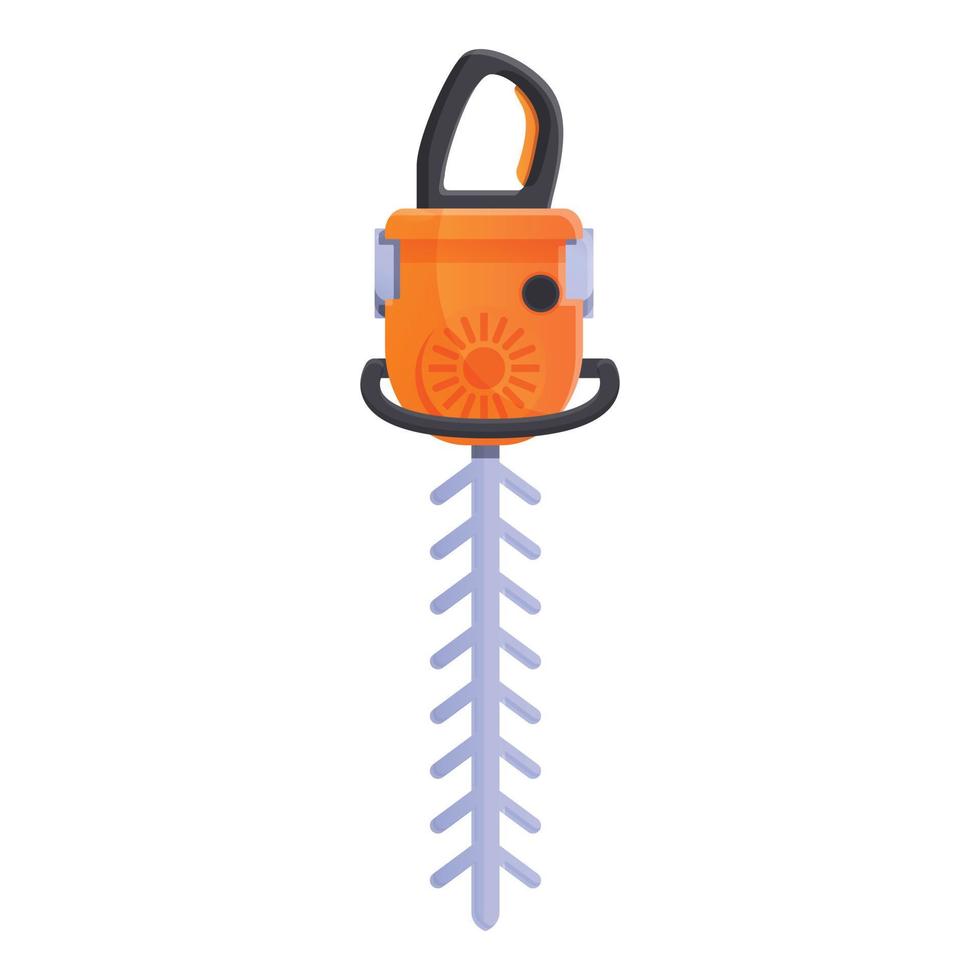 Jackhammer drill icon, cartoon style vector