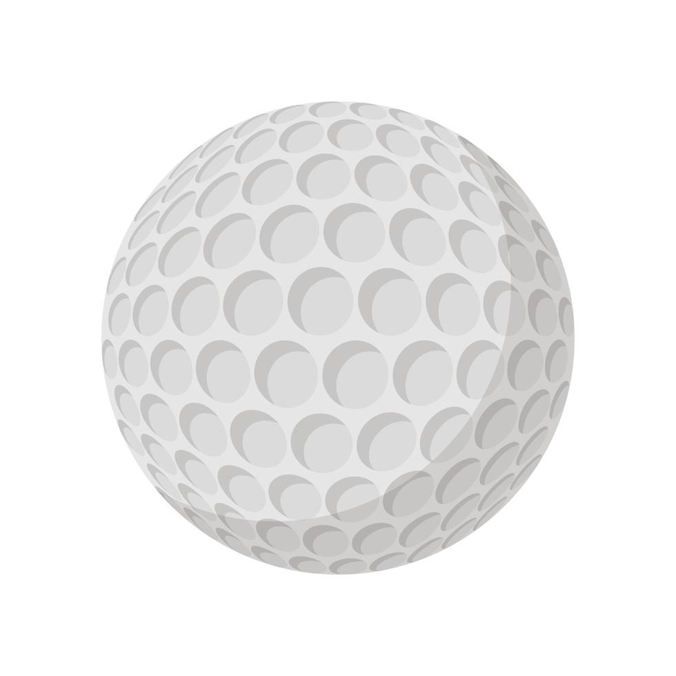 icono de dibujos animados de pelota de golf vector